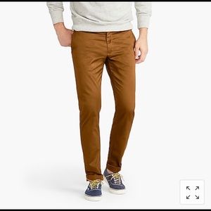 NWT J. Crew Men’s 484 Chinos in Workwear Brown